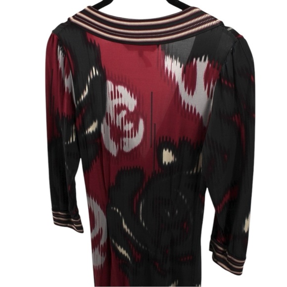 Y2K BCBGMaxazria Multicolor Watercolor Bodycon Party Cocktail Dress Size XS - Picture 6 of 9